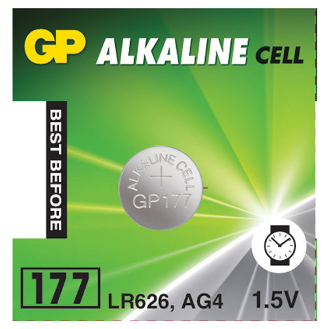  GP Alkaline 177 (G4, LR626), , 1 .,   ( ), 177-2CY, 4891199026690 