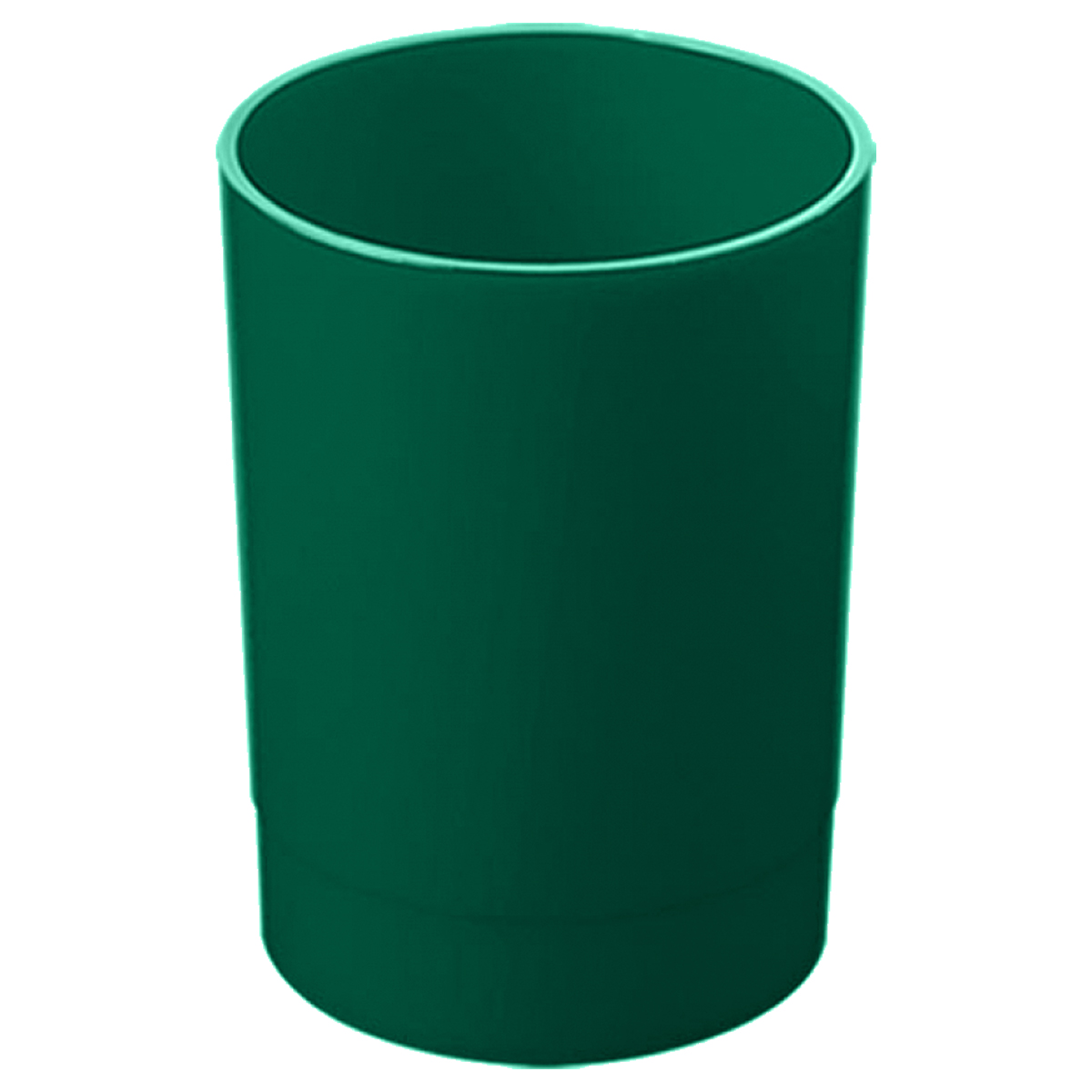 Подставка-стакан СТАММ "Лидер", пластиковая, круглая, зеленая оптом