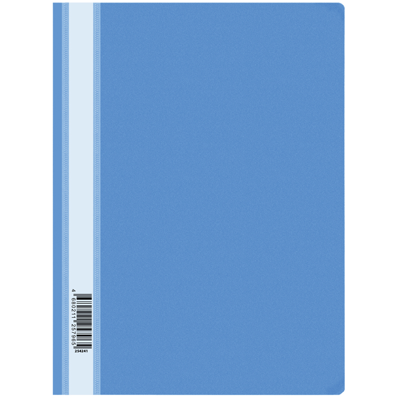 Папка-скоросшиватель пластик. OfficeSpace А4, 120мкм, голубая с прозр. верхом оптом