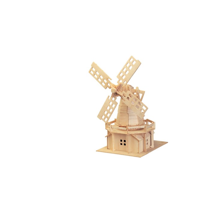 Модель деревянная сборная «Ветряная мельница» оптом