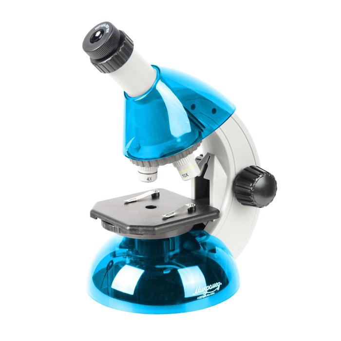 Микроскоп Микромед Атом 40x-640x, цвет лазурь оптом