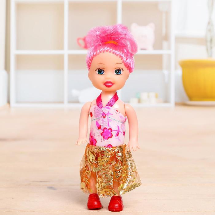 Кукла малышка «Кира» в платье, МИКС оптом