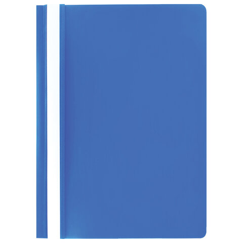 Скоросшиватель пластиковый STAFF, А4, 100/120 мкм, голубой, 229236 оптом