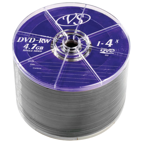  DVD-RW VS 4,7 Gb 4x Bulk (  ),  50 ., VSDVDRWB5001 