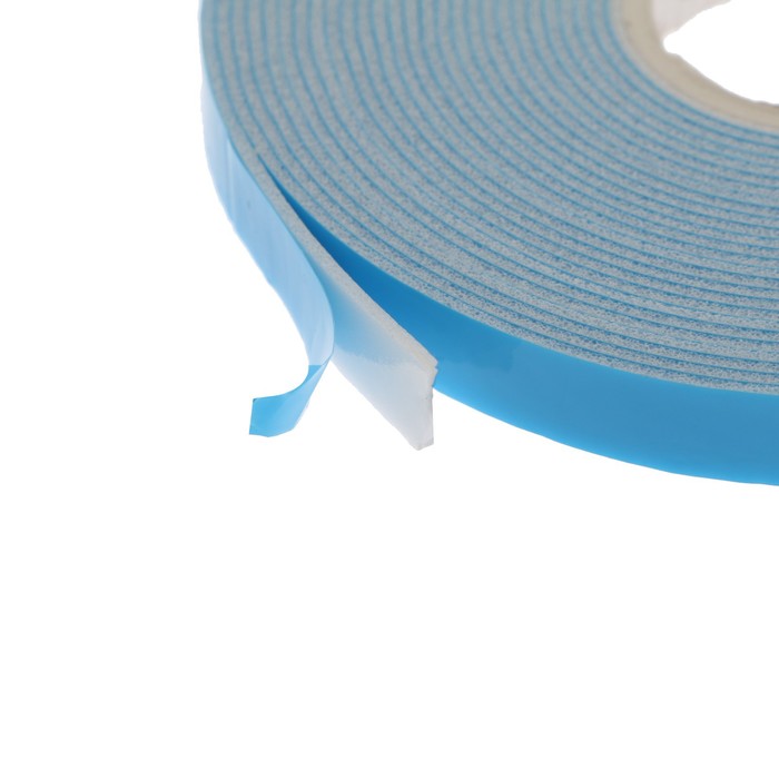 Клейкая лента TORSO, двусторонняя, вспененная, синий защитный слой,  8 мм x 5 м оптом