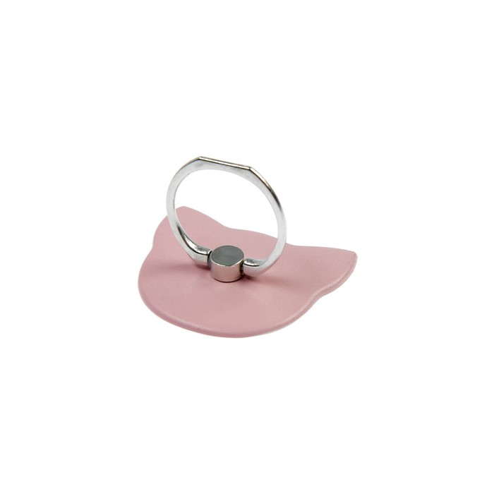 Держатель-подставка с кольцом для телефона LuazON, в форме "Кошки", розовый оптом