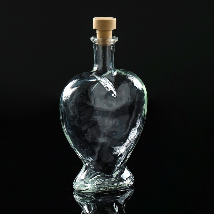 Ваза-бутылка декоративная "Сердце" оптом