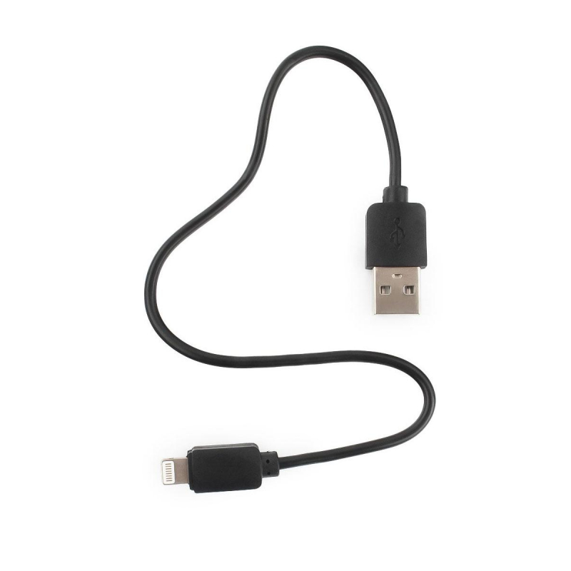 Кабель USB 2.0 - Lightning, М/М, 0.3 м, Гарнизон, чер, GCC-USB2-AP2-0.3M оптом