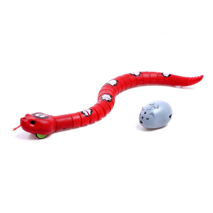 Змея радиоуправляемая «Джунгли», работает от аккумулятора, цвет красный оптом