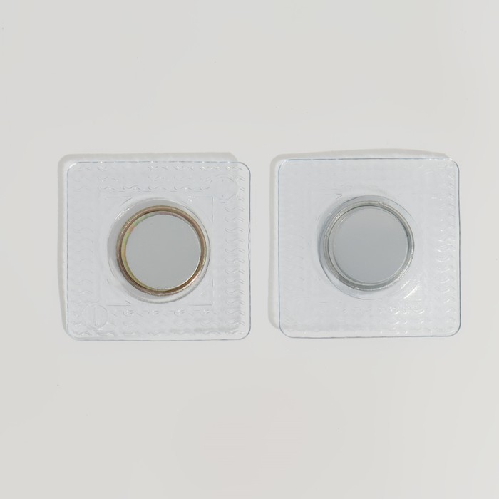 Кнопки магнитные потайные, d = 15 мм, 2 шт, цвет серебряный оптом