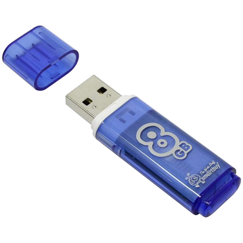  Smart Buy "Glossy"  8GB, USB 2.0 Flash Drive,  