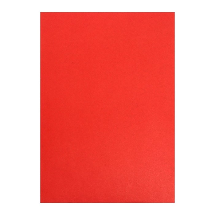 Картон цветной А4, 190 г/м2, немелованный, красный, цена за 1 лист оптом
