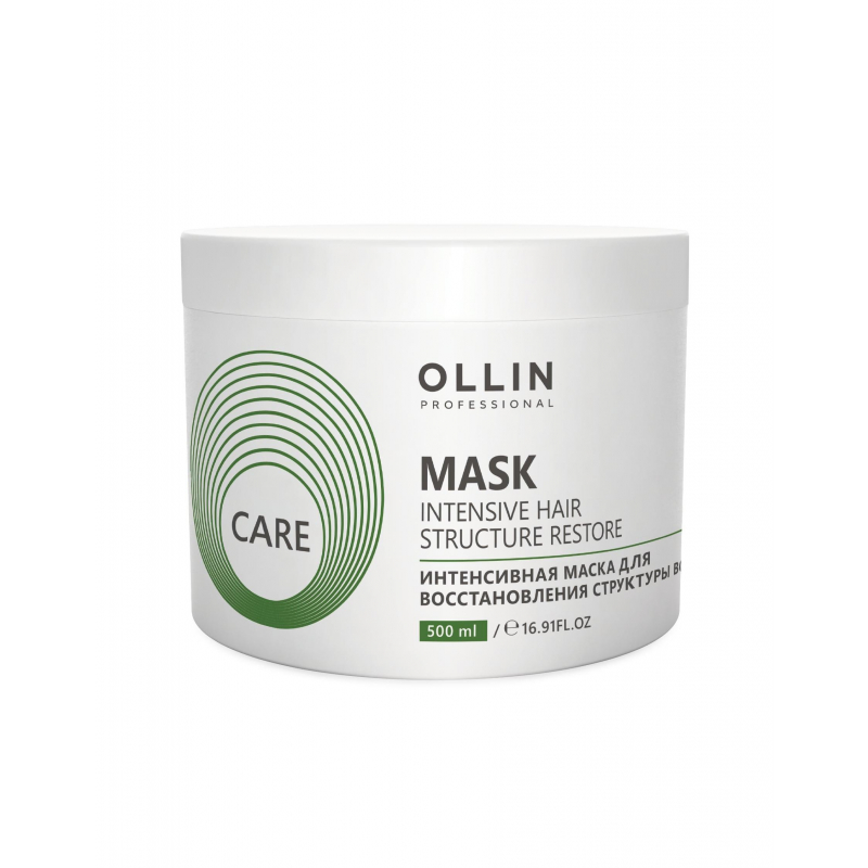 Маска интенсивная для восстановления структуры волос OLLIN CARE 500мл оптом