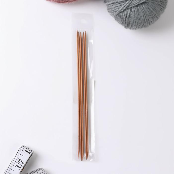 Спицы для вязания, чулочные, d = 2,5 мм, 20 см, 5 шт оптом