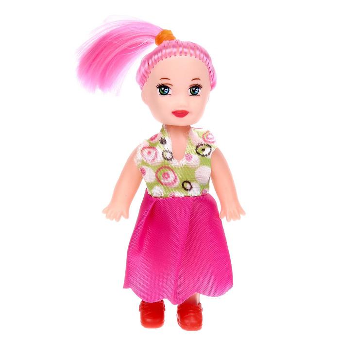 Кукла малышка «Таня» в платье, МИКС оптом