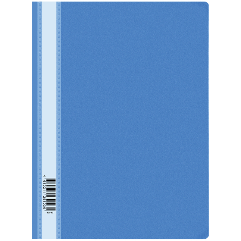 Папка-скоросшиватель пластик. OfficeSpace А4, 160мкм, голубая с прозр. верхом оптом