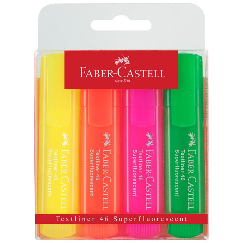   Faber-Castell "46 Superfluorescent" 4  ., 1-5, .  