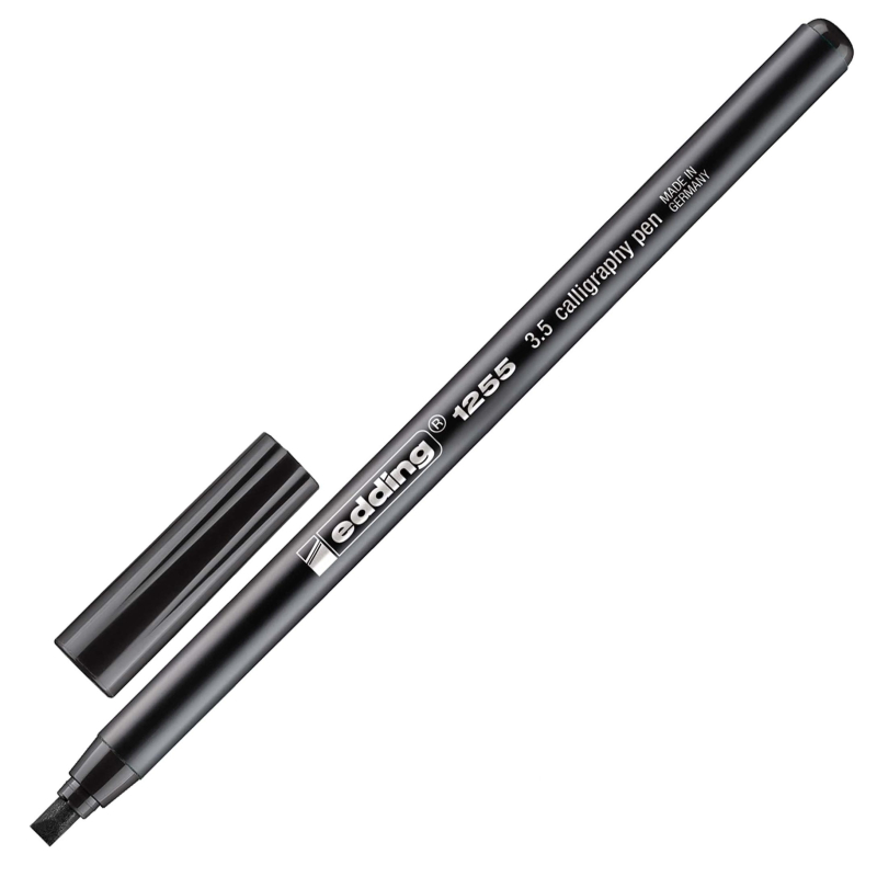 Фломастер для каллиграфии Edding E-1255 calligraphy pen 3.5 чёрный_001 оптом