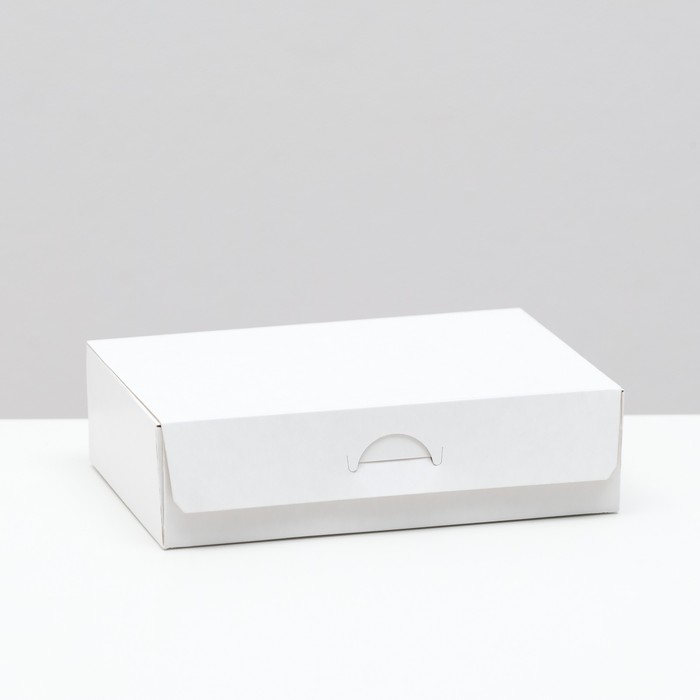 Коробка на вынос, белая, 16,5 х 11,5 х 4,5 см, 0,7 л оптом
