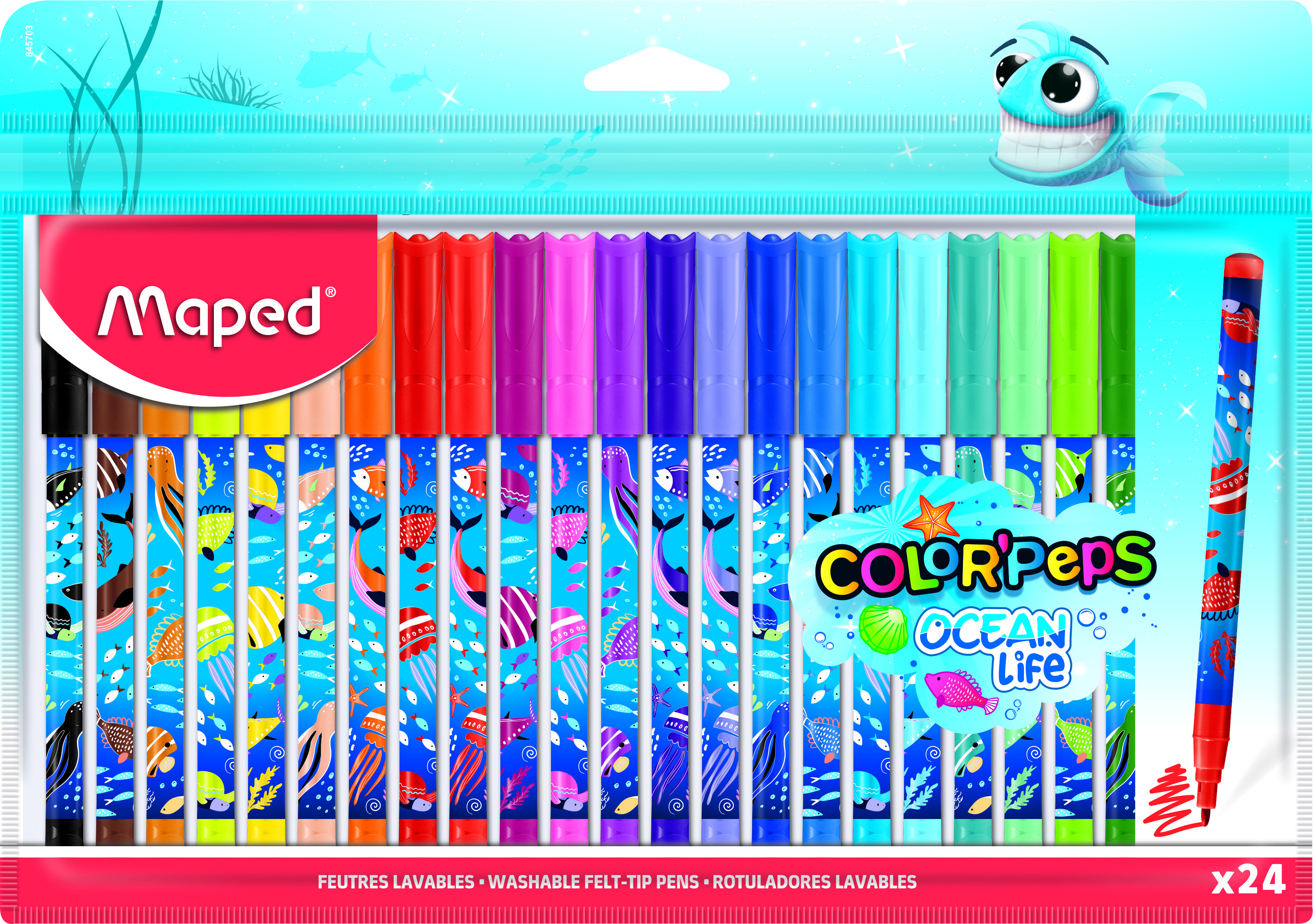  MAPED COLOR'PEPS OCEAN LIFE  24           