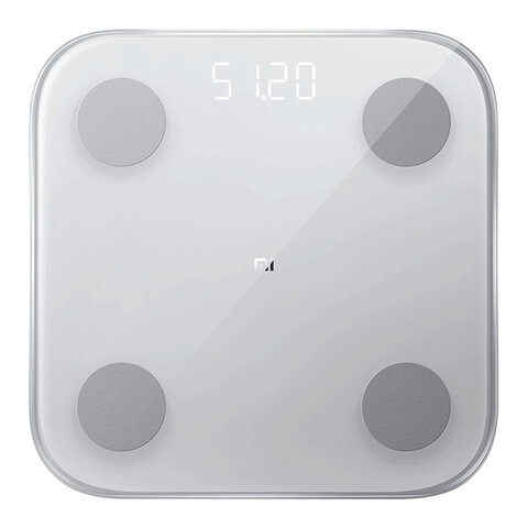 Весы напольные XIAOMI Mi Body Composition Scale 2, максимальная нагрузка 150 кг, квадрат, стекло, белые, NUN4048GL оптом