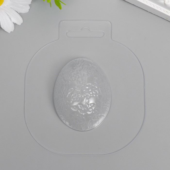 Пластиковая форма "Яйцо Цветочки" 5,5х4,5 см оптом