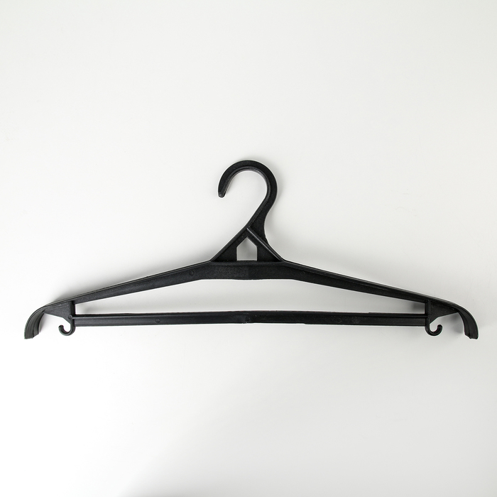 Вешалка-плечики для верхней одежды, размер 56-68, цвет чёрный оптом