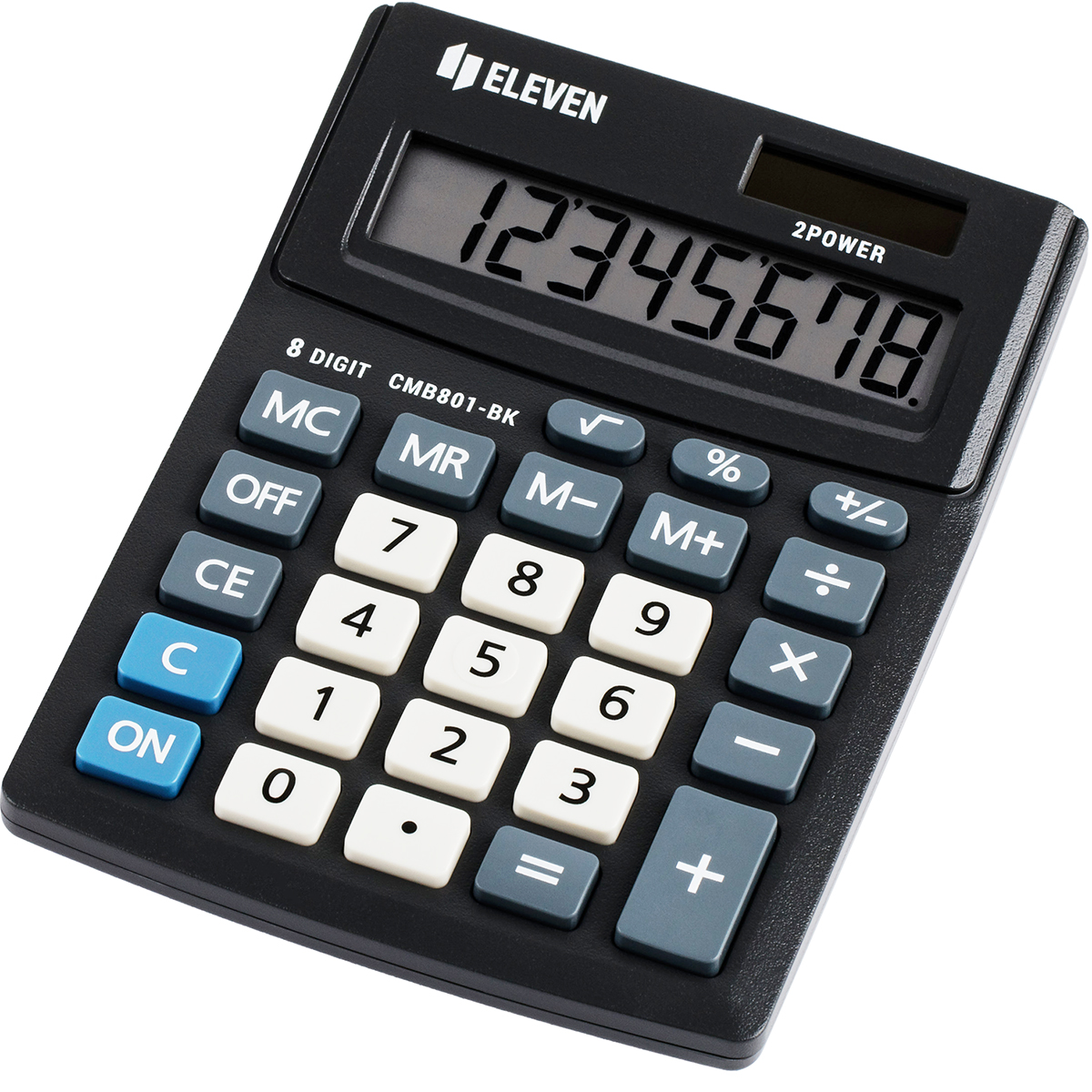 Калькулятор настольный Eleven Business Line CMB801-BK, 8 разрядов, двойное питание, 102*137*31мм, черный оптом