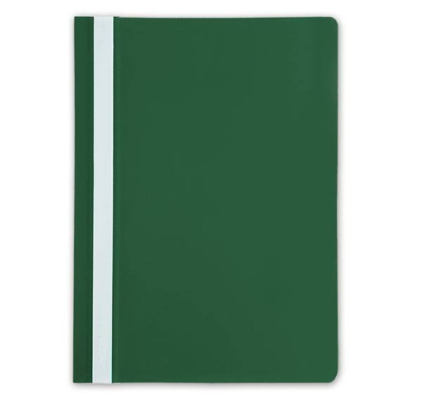 Папка-скоросшиватель LITE А4, зеленая, пластик 110 мкм, карман для маркировки оптом