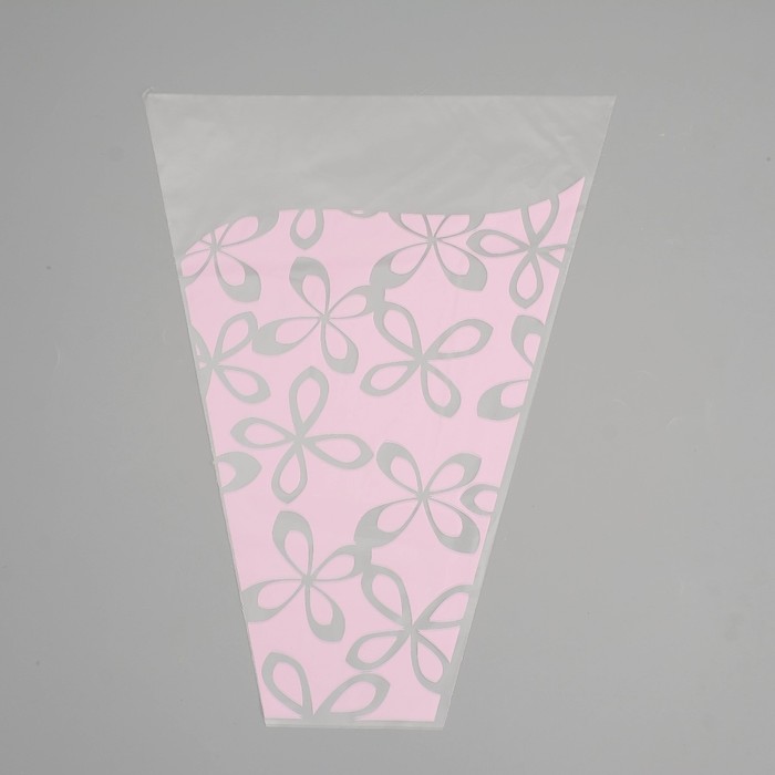 Пакет для цветов конус "Милана", розовый, 30 х 40 м оптом