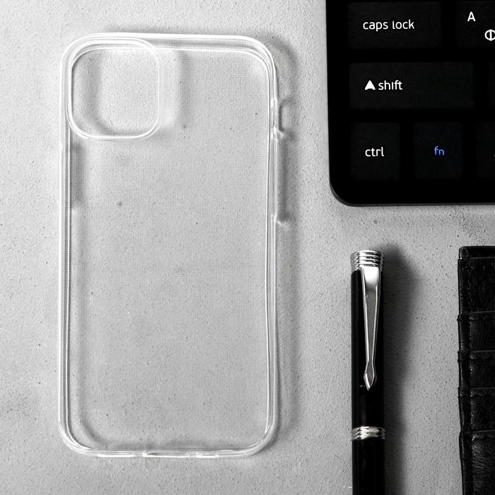 Чехол LuazON для iPhone 12 mini, 5.4", силиконовый, тонкий, прозрачный оптом