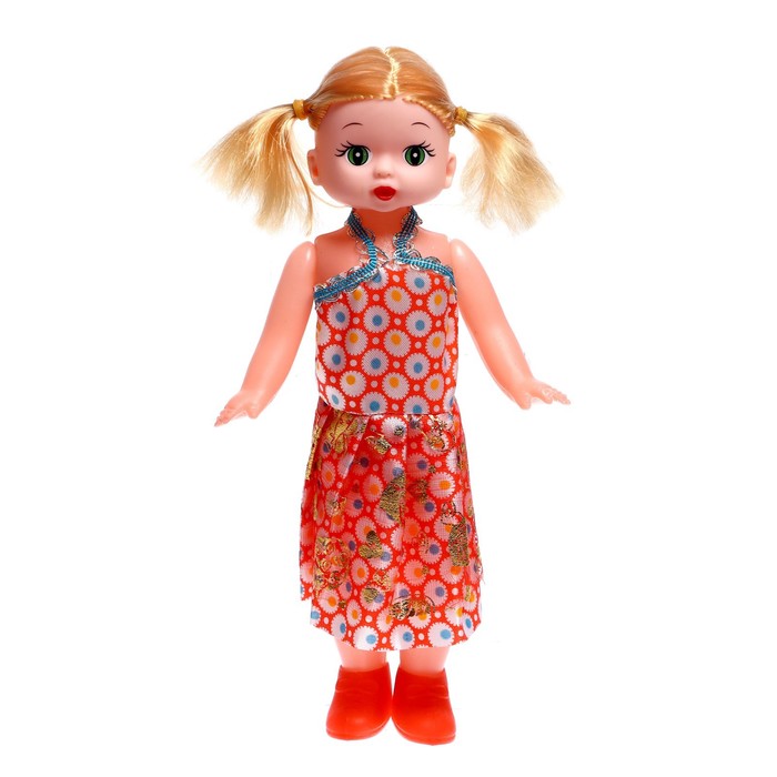 Кукла классическая «Катя» высота 33 см, в платье, МИКС оптом