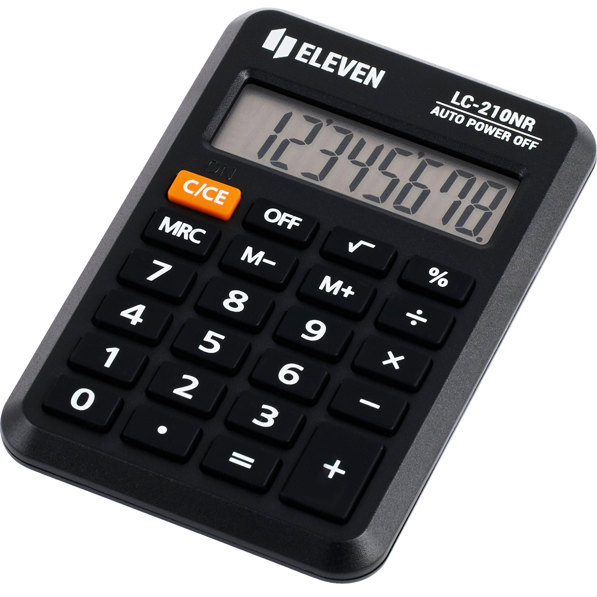 Калькулятор карманный Eleven LC-210NR, 8 разрядов, питание от батарейки, 64*98*12мм, черный оптом
