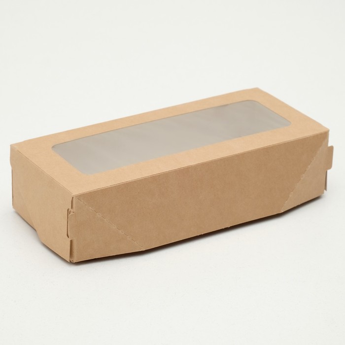 Коробка складная, крафт, 17 х 7 х 4 см, 0,5 л оптом