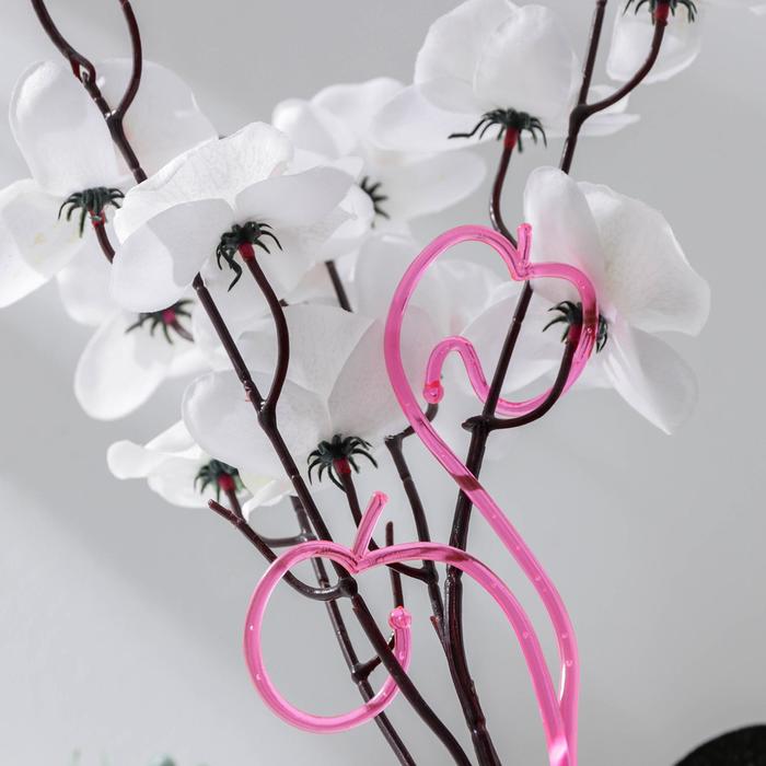 Держатель для орхидеи, h=60 см, цвет розовый оптом