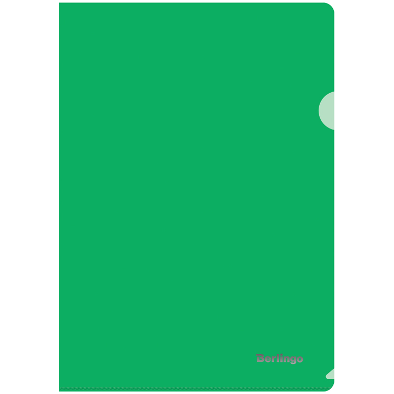 Папка-уголок Berlingo, А4, 180мкм, прозрачная зеленая оптом