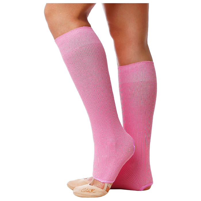Гетры для танцев №5, без носка и пятки, L= 40 см, цвет розовый оптом