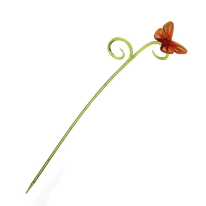 Поддержка для орхидей, h = 39 см, пластик, цвет МИКС, «Бабочка» оптом
