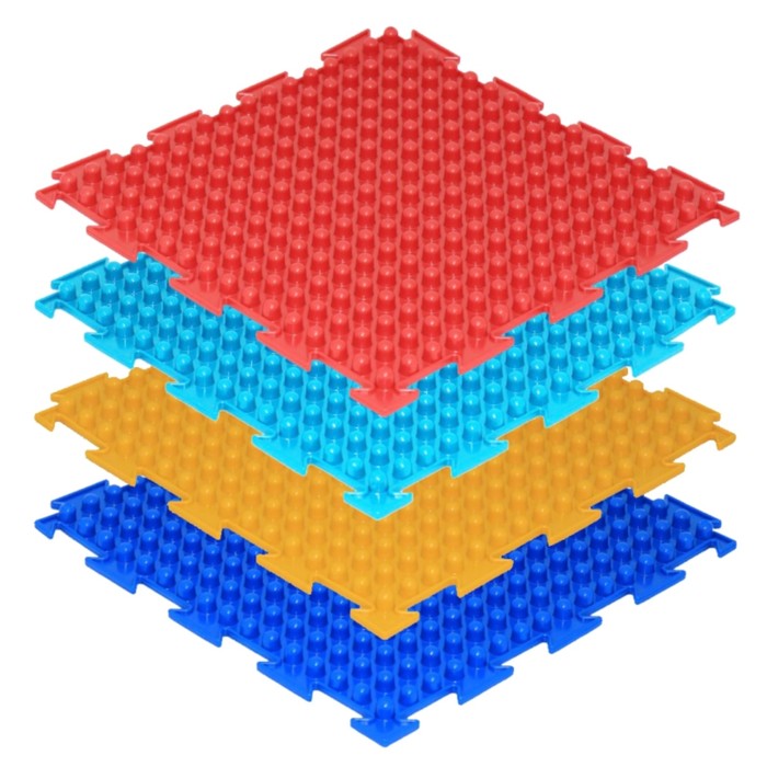 Массажный коврик 1 модуль «Орто. Шипы», цвета МИКС оптом
