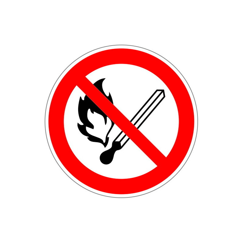 Знак безопасности P02 Запр.польз.откр.огнем и курить(плёнка, 200х200) оптом