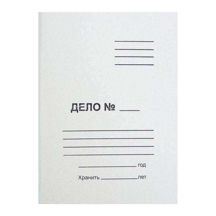 Папка для бумаг с завязками Calligrata, мелованный картон, 370 г/м2, до 200 листов, белая оптом