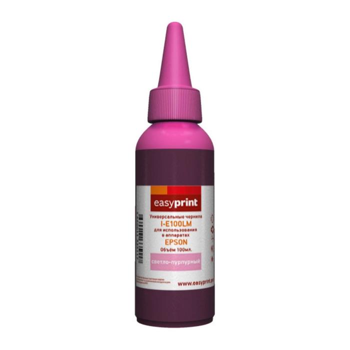 Чернила EasyPrint I-E100LM, светло-пурпурный, для Epson, универсальные (100мл) оптом
