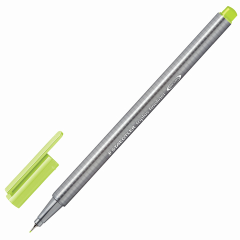 Ручка капиллярная (линер) STAEDTLER "Triplus Fineliner", ЛАЙМОВАЯ, трехгранная, линия письма 0,3 мм, 334-53 оптом