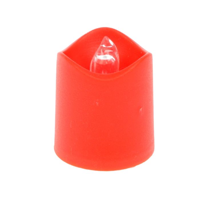 Ночник "Свеча" LED красный 4х3,5х3,5 см оптом