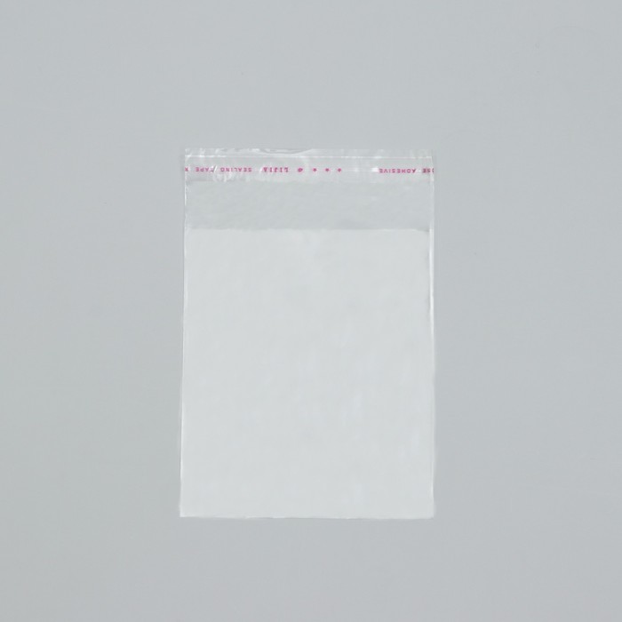 Пакет БОПП с клеевым клапаном 12 х 14/4 см, 25 мкм оптом