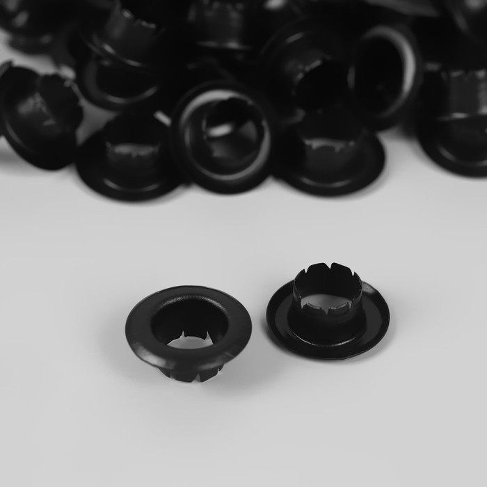Люверс, d = 6 мм, цвет чёрный никель оптом