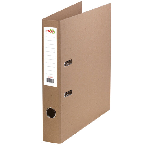 Папка-регистратор STAFF "Basic" картонная, без покрытия и уголка, 55 мм, 225942 оптом