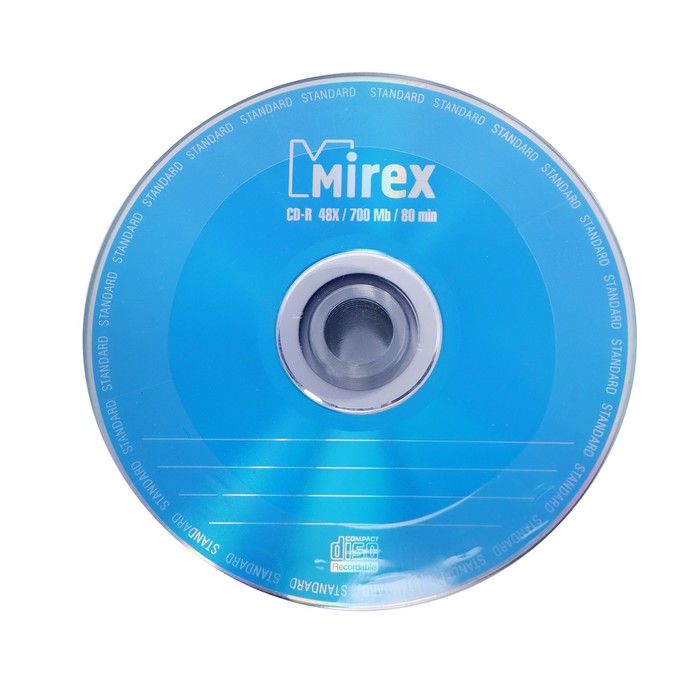 Диск CD-R Mirex Standard 50, 48x, 700 Мб, шт оптом