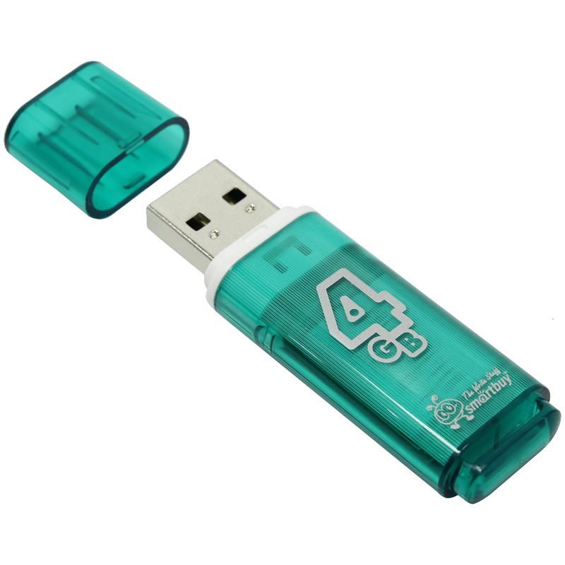  Smart Buy "Glossy"  4GB, USB 2.0 Flash Drive,  