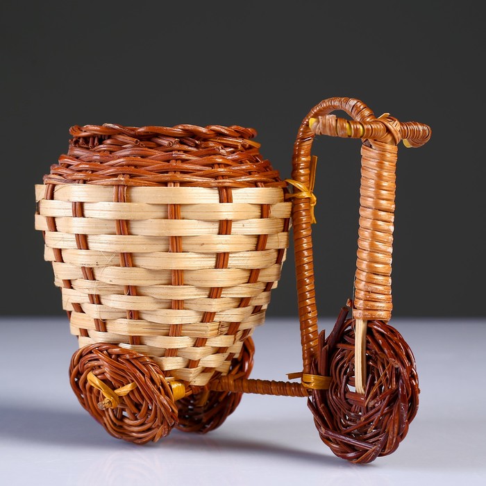 Плетеные сувениры (Велосипед) 15х9 см H 12 см.(Бамбук срезан) оптом